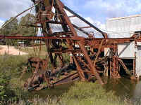 this dredge once removed millions of dollars worth of gold from the Eldorado gold field