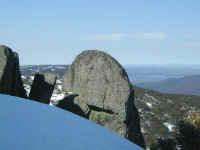 Porcupine rocks are a favorite destination for cross country skiiers at Perisher