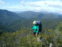 as you climb the Peaks from the west the Jamieson river valley appears