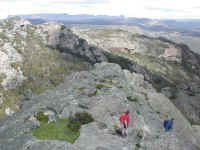 on the Mt Stapylton descent you can see the southern extent of the Grampians