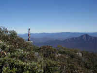at last we reach the plateau and the Western ridges of the Grampians unfold
