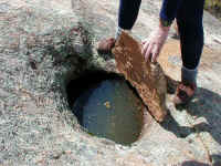 some aboriginal wells were well covered with their own rock lids